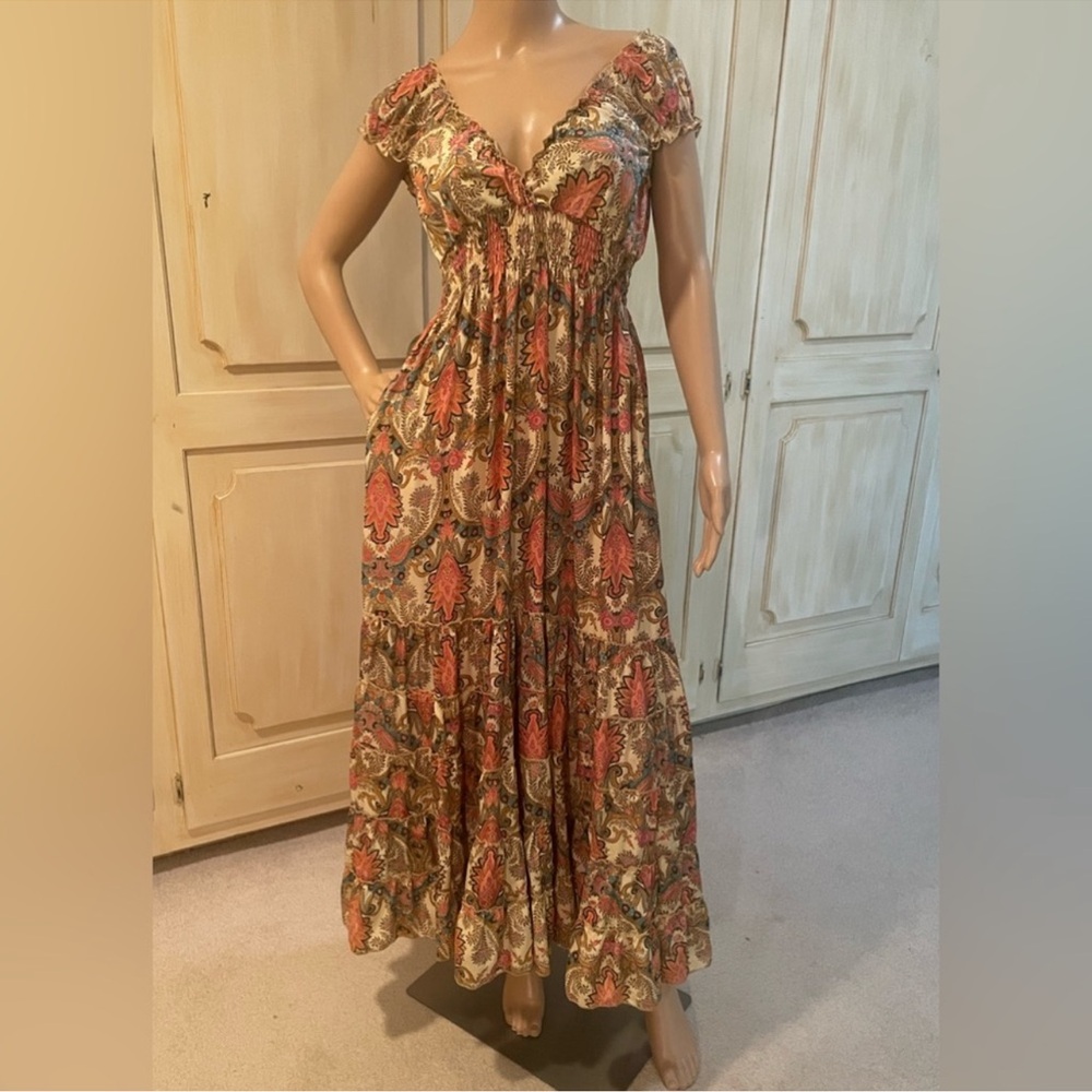 Paani Paisley Printed Maxi Dress